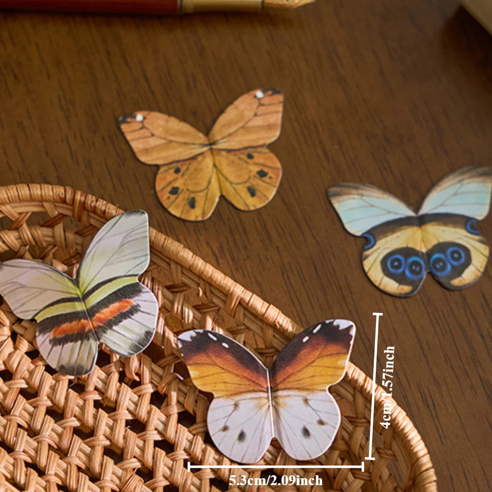 4pcs/set Colourful Butterfly Bookmarks Cute Magnetic Bookmark Aesthetic Book Page Hodler Kawaii Stationery Reading Accessories